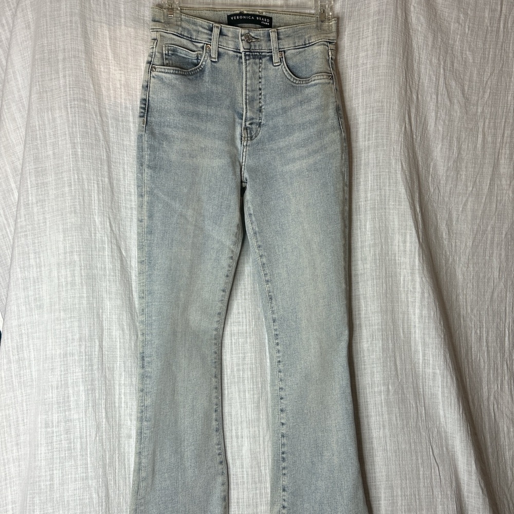 Veronica Beard Beverly Skinny Flare High Rise sky wash-ALTERED SIZE